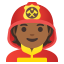 image for :firefighter: medium-dark skin tone: