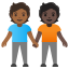image for :people holding hands: medium-dark skin tone, dark skin tone: