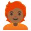 image for :person: medium-dark skin tone, red hair: