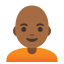 image for :person: medium-dark skin tone, bald: