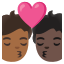 image for :kiss: person, person, medium-dark skin tone, dark skin tone: