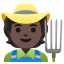 image for :farmer: dark skin tone: