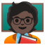 image for :teacher: dark skin tone: