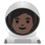 image for :astronaut: dark skin tone: