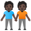 image for :people holding hands: dark skin tone: