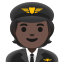 image for :pilot: dark skin tone: