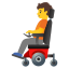 image for :person in motorized wheelchair: