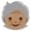 image for :older person: medium skin tone: