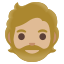 image for :person: medium-light skin tone, beard: