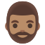 image for :man: medium skin tone, beard: