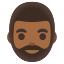 image for :man: medium-dark skin tone, beard: