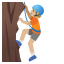 image for :person climbing: medium-light skin tone: