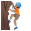 image for :person climbing: medium skin tone: