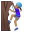 image for :woman climbing: medium skin tone: