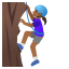 image for :woman climbing: medium-dark skin tone: