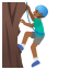 image for :man climbing: medium-dark skin tone:
