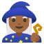 image for :woman mage: medium-dark skin tone: