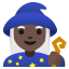 image for :woman mage: dark skin tone: