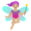 image for :woman fairy: medium-light skin tone: