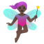 image for :woman fairy: dark skin tone:
