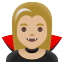 image for :woman vampire: medium-light skin tone: