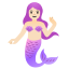 image for :mermaid: light skin tone: