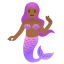 image for :mermaid: medium-dark skin tone:
