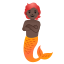 image for :merperson: dark skin tone: