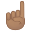 image for :index pointing up: medium skin tone: