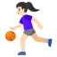 image for :woman bouncing ball: light skin tone: