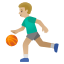 image for :man bouncing ball: medium-light skin tone: