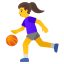 image for :woman bouncing ball: