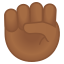 image for :raised fist: medium-dark skin tone: