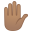 image for :raised hand: medium skin tone: