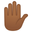 image for :raised hand: medium-dark skin tone: