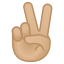 image for :victory hand: medium-light skin tone: