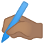 image for :writing hand: medium skin tone: