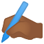 image for :writing hand: medium-dark skin tone: